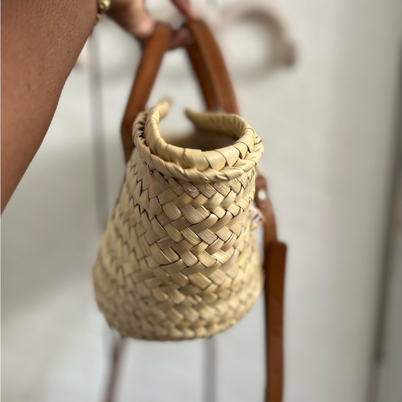 Zara Straw Bag with Leather Straps - Picture 7 of 10